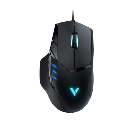 RAPOO VT300 VPRO WIRED GAMING MOUSE, Ergonomic design with 10 programmable buttons, Adjustable real-time DPI button, BLACK